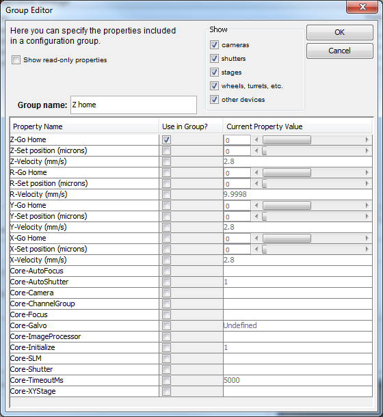 |thumb|center|upright=2.5|alt="Go Home" group
property.|Adding Initialisation groups, one for each
stage.