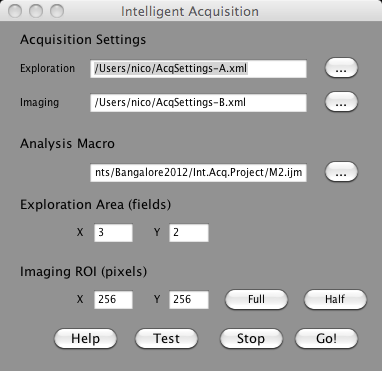 Screen Shot of Intelligent Acquisition
plugin