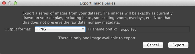 Export Images Dialog
