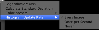 Histograms gear
menu