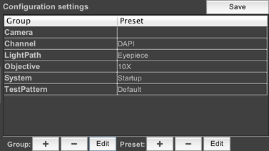 Newly-created Config
Group